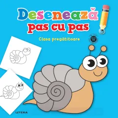 Coperta cărții Deseneaza pas cu pas. Clasa pregatitoare
