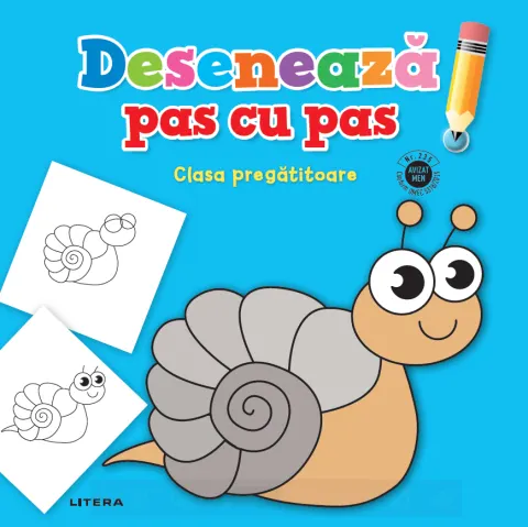 Coperta cărții Deseneaza pas cu pas. Clasa pregatitoare