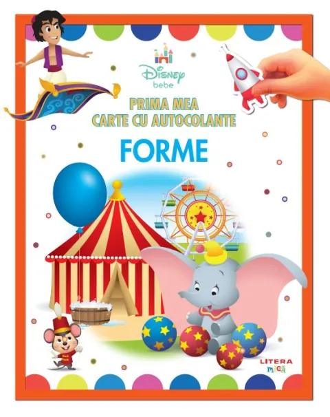 Coperta cărții Disney bebe. Prima mea carte cu autocolante. Forme