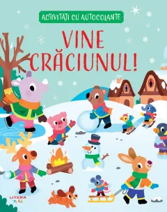 Coperta cărții Vine Craciunul! Activitati cu autocolante