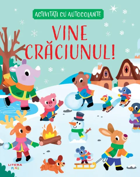 Coperta cărții Vine Craciunul! Activitati cu autocolante