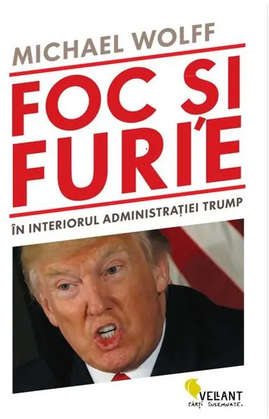 Coperta cărții Foc și furie. În interiorul administrației Trump