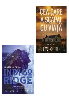 Coperta cărții Pachet Misterul de la Indigo Ridge + Cea care a scapat cu viata. Set 2 carti