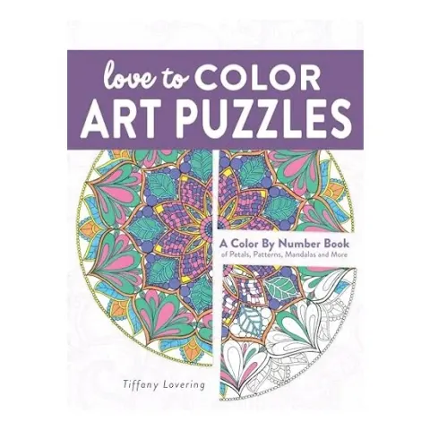 Coperta cărții Love to Color Art Puzzles