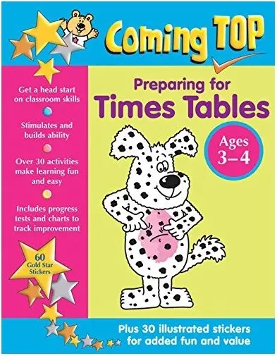 Coperta cărții Preparing for Times Tables, Ages 3-4
