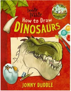Coperta cărții Templar Publishing Doodle with Duddle How to Draw Dinosaurs.