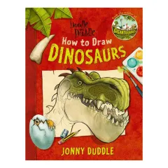 Coperta cărții Templar Publishing Doodle with Duddle How to Draw Dinosaurs.