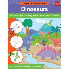 Coperta cărții Watch Me Read & Draw: Dinosaurs