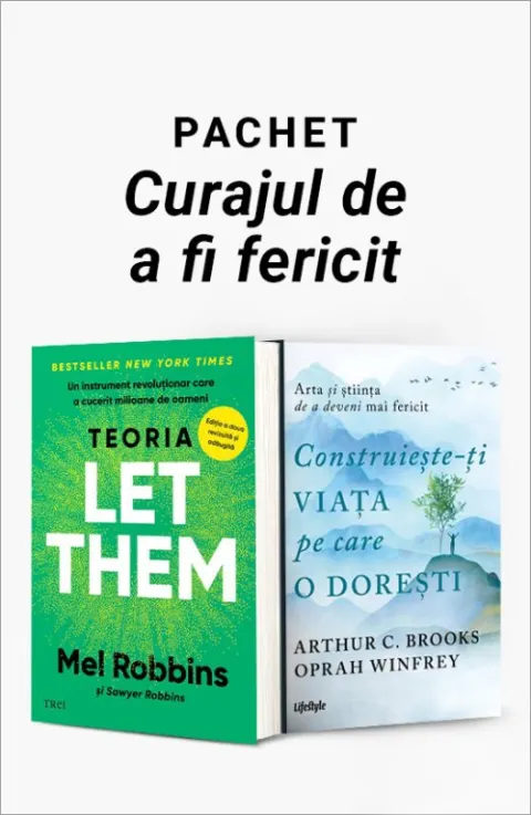 Coperta cărții Pachet Curajul de a fi fericit. Teoria Let Them/Construiește-ți viața pe care o dorești - Mel Robbins