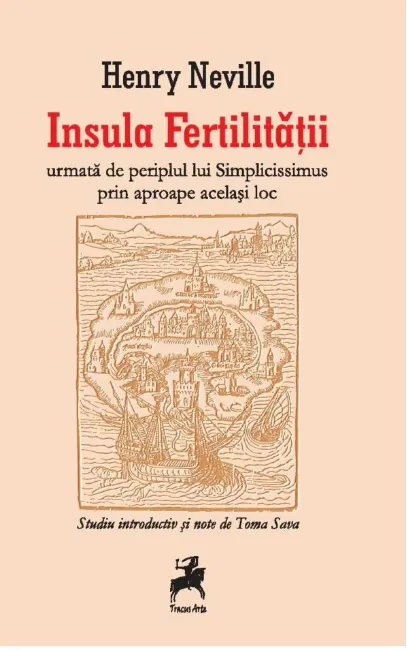 Coperta cărții Insula Fertilității urmată de periplul lui Simplicissimus prin aproape același loc
