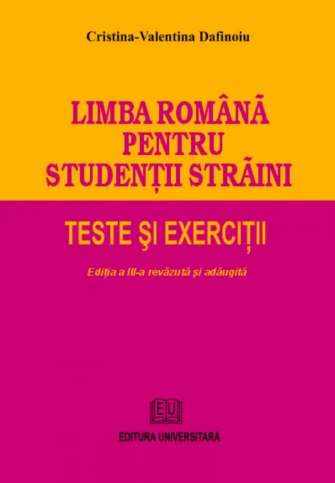 Coperta cărții Limba romana pentru studentii straini. Teste si exercitii