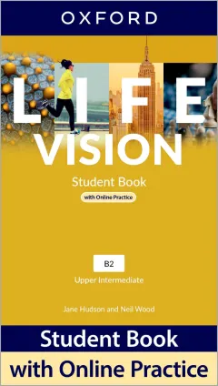 Coperta cărții Life Vision Upper Intermediate Student Book with Online Practice