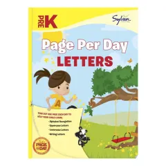 Coperta cărții Pre-K Page Per Day: Letters Alphabet Recognition, Uppercase Letters, Lowercase Letters, Writing Letters