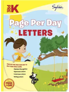 Coperta cărții Pre-K Page Per Day: Letters Alphabet Recognition, Uppercase Letters, Lowercase Letters, Writing Letters
