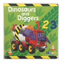 Coperta cărții Dinosaurs and Diggers 123