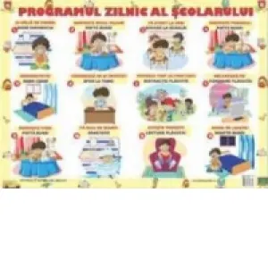 Coperta cărții Plansa Programul zilnic al scolarului