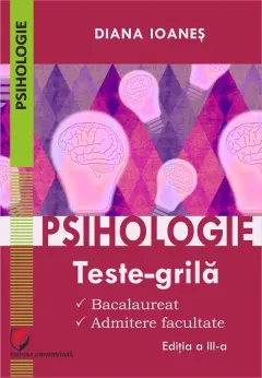 Coperta cărții Psihologie. Teste-grila. Bacalaureat, admitere facultate