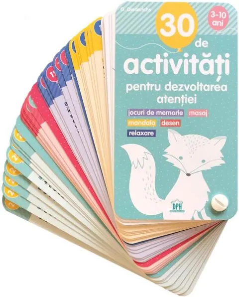 Coperta cărții 30 de activitati pentru dezvoltarea atentiei