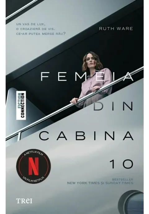 Coperta cărții Femeia din cabina 10. Coperta film (Editie tie-in)