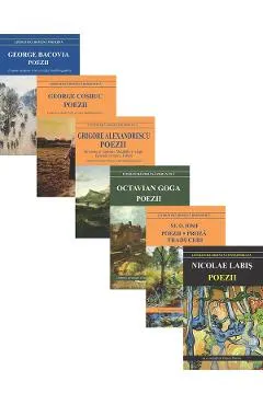 Coperta cărții Pachet 6 carti: Poezii. Autori romani - George Bacovia, George Cosbuc, Grigore Alexandrescu, Octavian Goga, Stefan Octavian Iosif, Nicolae Labis