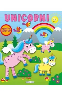 Coperta cărții Carte cu pop-up. Unicorni