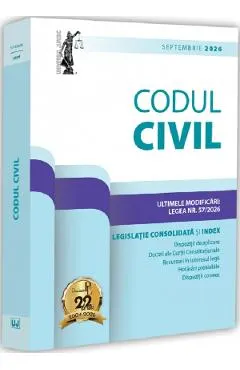 Coperta cărții Codul civil. Septembrie 2026