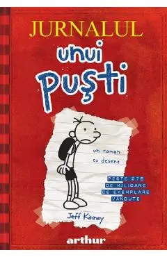Coperta cărții Jurnalul unui pusti Vol.1: Jurnalul lui Greg Heffley