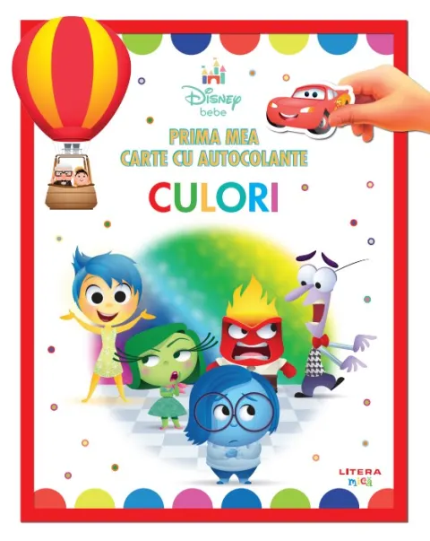 Coperta cărții Disney bebe. Prima mea carte cu autocolante. Culori