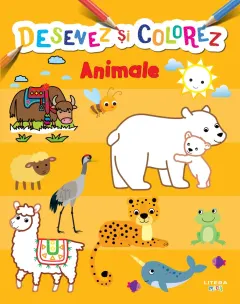Coperta cărții Desenez si colorez. Animale