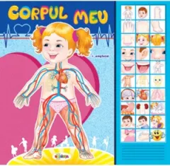 Coperta cărții Carte cu sunete: Corpul meu (romana+engleza)