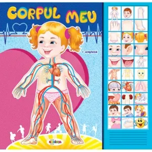 Coperta cărții Carte cu sunete: Corpul meu (romana+engleza)