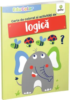 Coperta cărții Carte de colorat și activități de logică