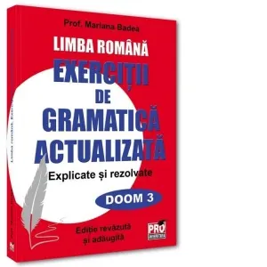 Coperta cărții Limba romana. Exercitii de gramatica actualizata. Explicate si rezolvate