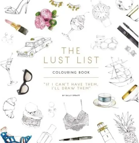 Coperta cărții Lust List Colouring Book