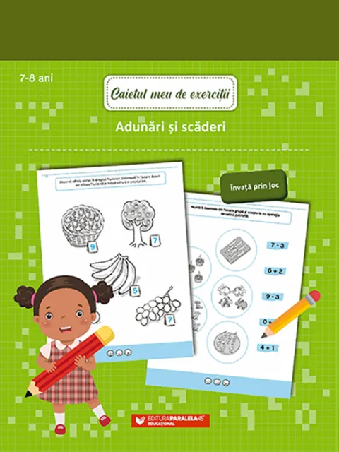 Coperta cărții Caietul meu de exerciții. Adunări și scăderi. 7-8 ani