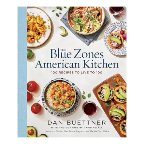 Coperta cărții The Blue Zones American Kitchen, Dan Buettner
