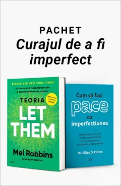 Coperta cărții Pachet Curajul de a fi imperfect. Teoria Let Them/Cum să faci pace cu imperfecțiunea - Mel Robbins