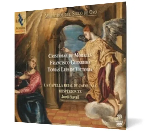 Coperta cărții Maestros del siglo de oro cristobal de morales, francisco guerrero, tomas luis de victoria