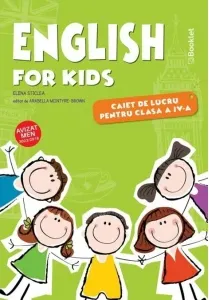 Coperta cărții English for kids - caiet de lucru pentru clasa a IV-a