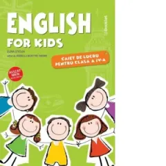 Coperta cărții English for kids - caiet de lucru pentru clasa a IV-a