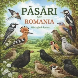 Coperta cărții Pasari din Romania. Mini-ghid ilustrat