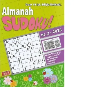 Coperta cărții Almanah Sudoku, Nr.2/2026
