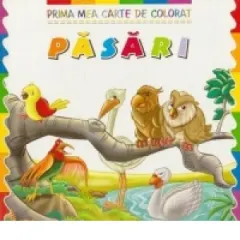 Coperta cărții Prima mea carte de colorat. PASARI