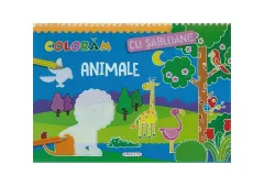 Coperta cărții Colorăm cu șabloane. Animale