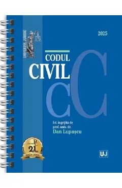 Coperta cărții Codul civil Ianuarie 2025 Ed. Spiralata