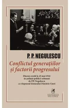 Coperta cărții Conflictul generatiilor si factorii progresului