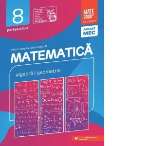 Coperta cărții Matematica. Algebra, geometrie. Clasa a VIII-a. Consolidare. Partea a II-a