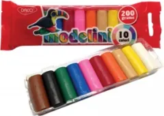Coperta cărții Plastilina 10 culori 200 g Modelini Daco