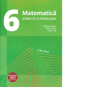 Coperta cărții Matematica. Exercitii si probleme pentru clasa a VI-a