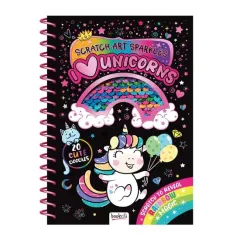 Coperta cărții Scratch Art Sparkles: I Love Unicorns